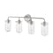 Z-Lite Delaney 4 Light Vanity, Brushed Nickel & Clear 471-4V-BN - alternate 2